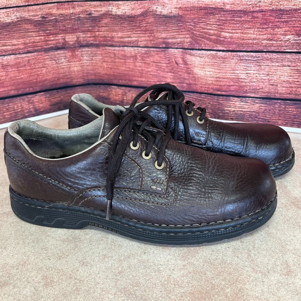 Merrell Performance World Rambler Stollen Brown Walking Shoe Performance